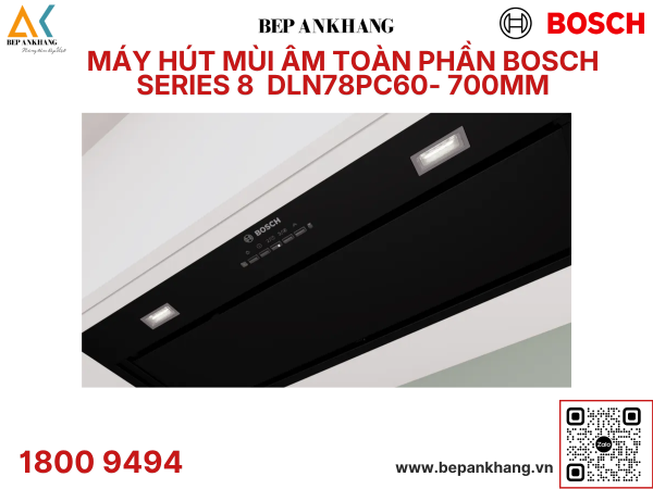 Máy hút mùi âm toàn phần Bosch Series 8 DLN78PC60- 700mm